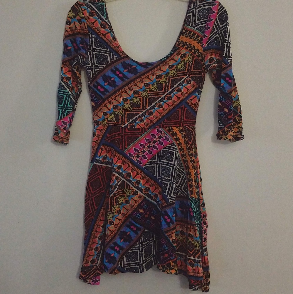Multicolored short dress